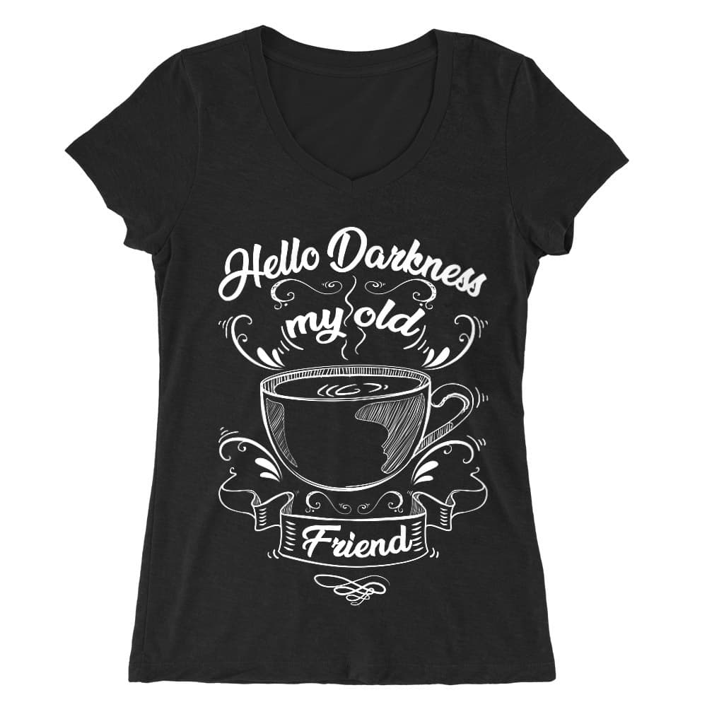 Hello Darkness Női V-nyakú Póló