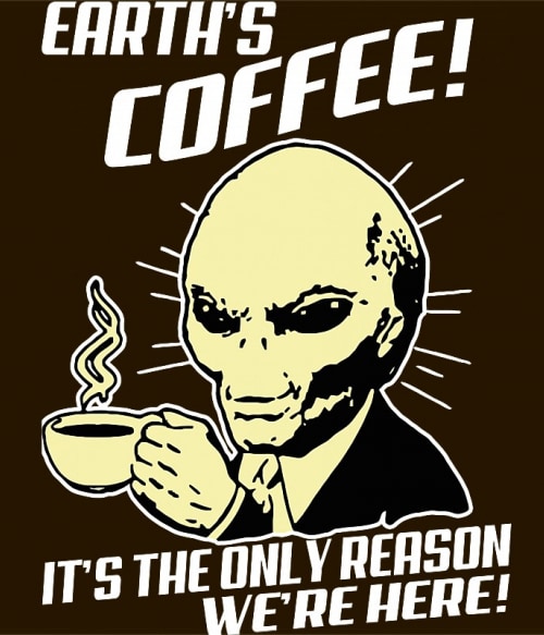 Earth's Coffee Tudomány Pólók, Pulóverek, Bögrék - UFO