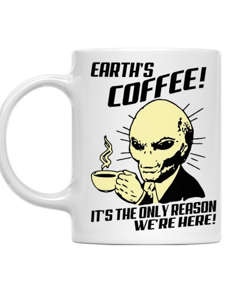Earth's Coffee Tudomány Bögre - UFO
