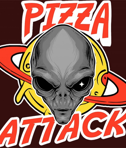Pizza attack Tudomány Pólók, Pulóverek, Bögrék - UFO
