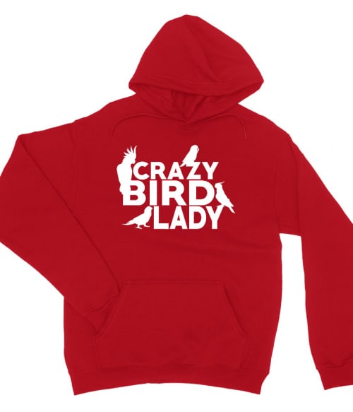 Crazy Bird Lady Madarak Pulóver - Madarak