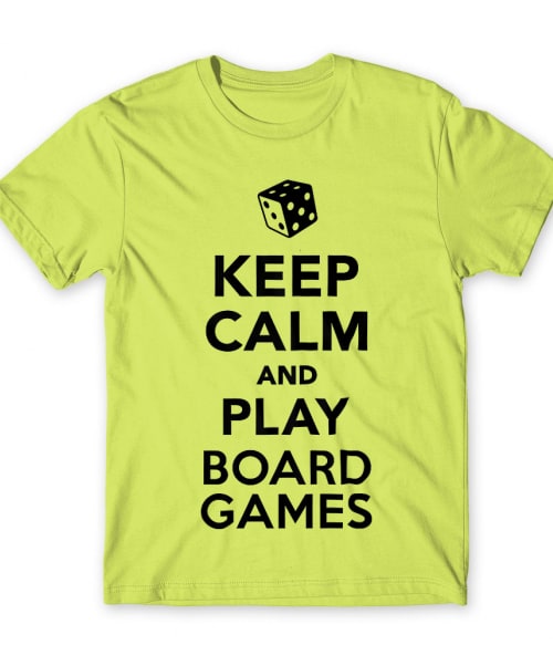 Keep Calm - Board Games Társasjáték Férfi Póló - Társasjáték