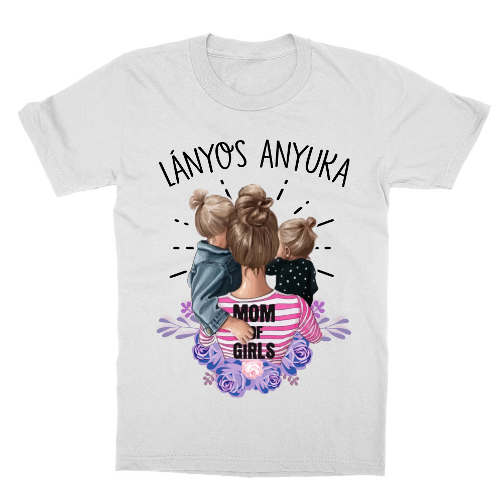 Lányos Anyuka - Virágos Gyerek Póló