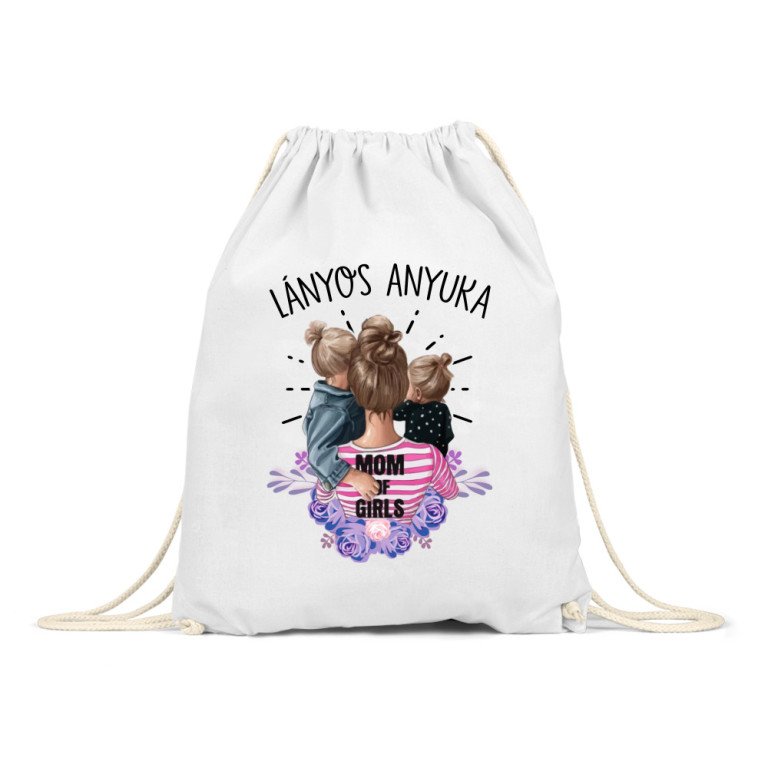 Lányos Anyuka - Virágos - Tornazsák