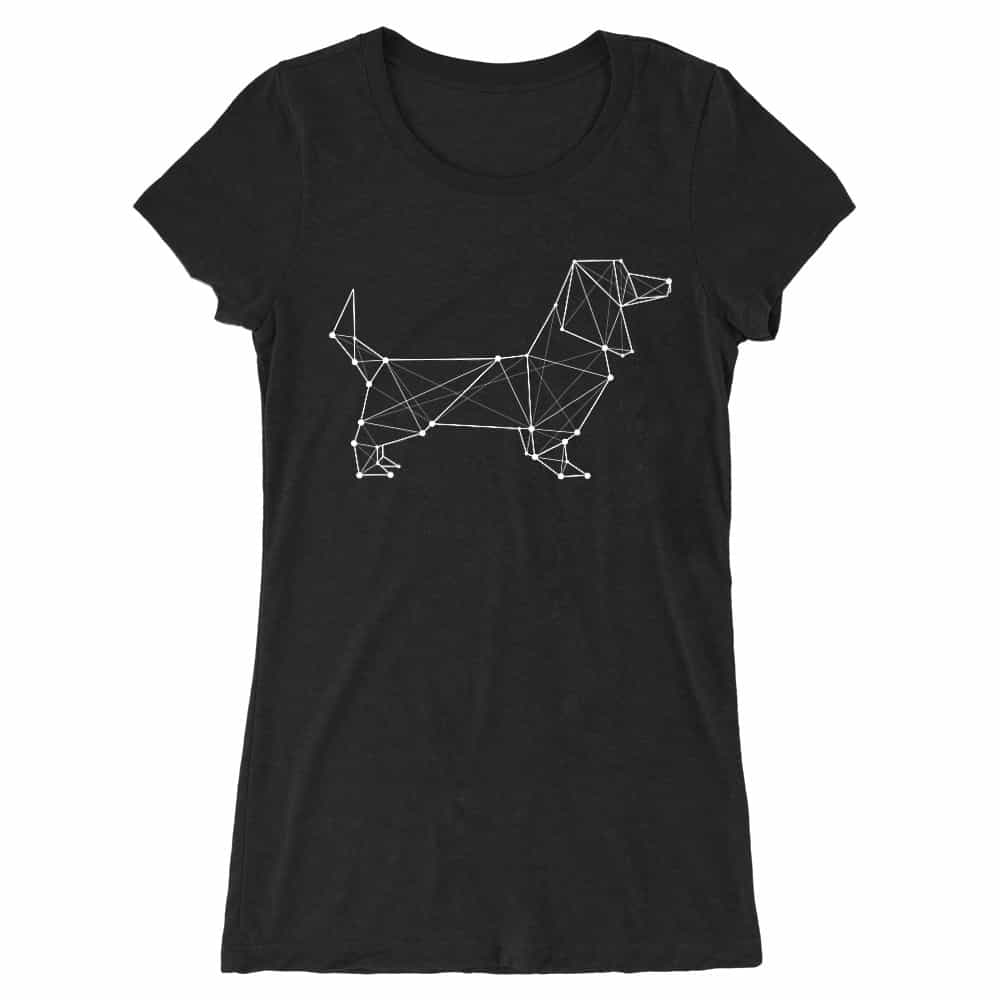 Dachshund Constellation Női Hosszított Póló