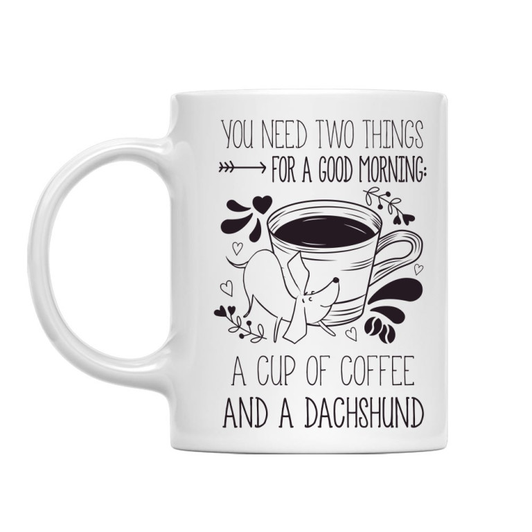 Coffee and Dachshund