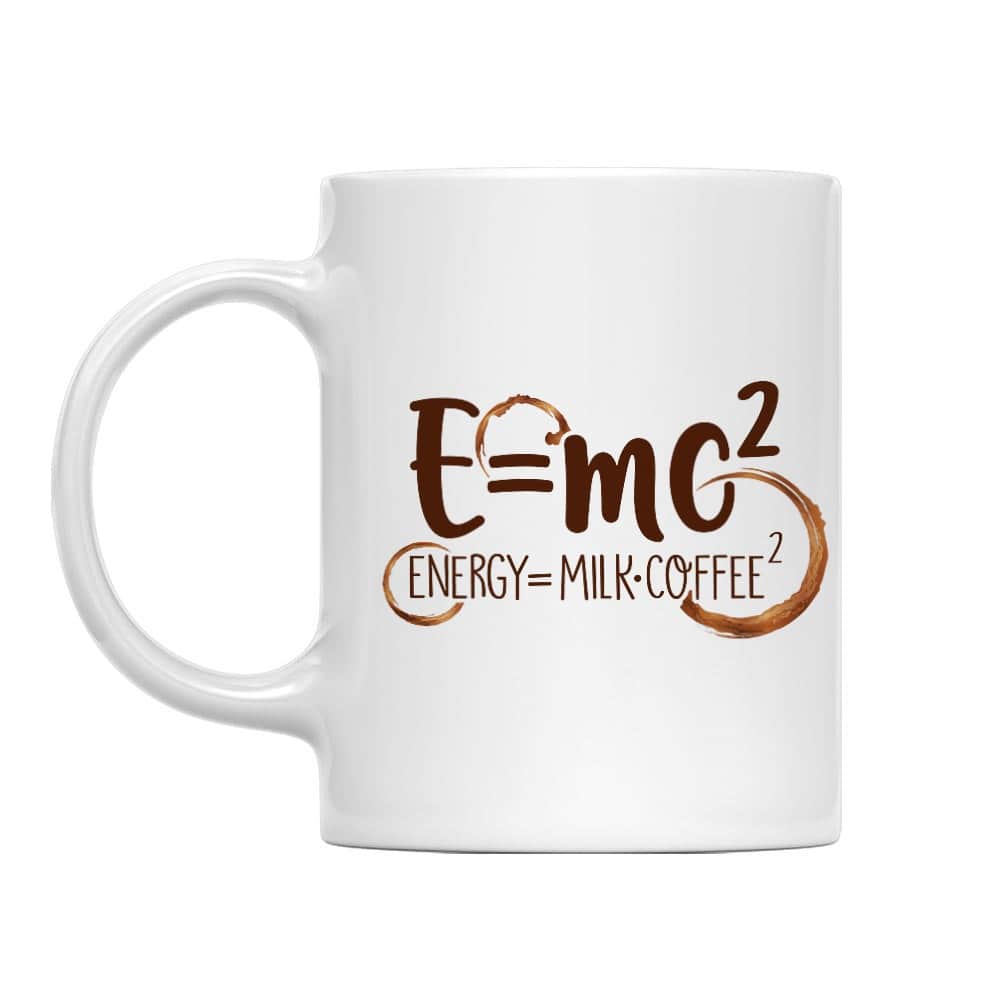 E=mc2 - Coffee Bögre