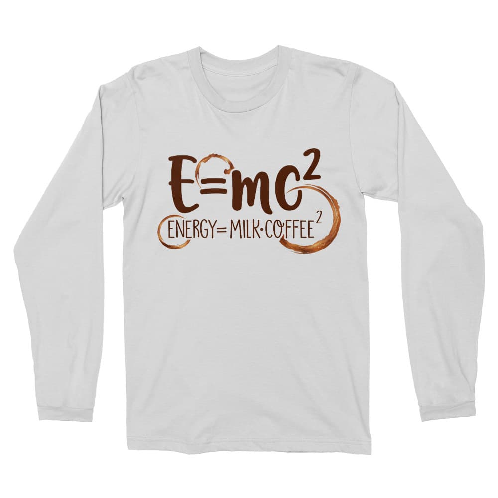 E=mc2 - Coffee Férfi Hosszúujjú Póló