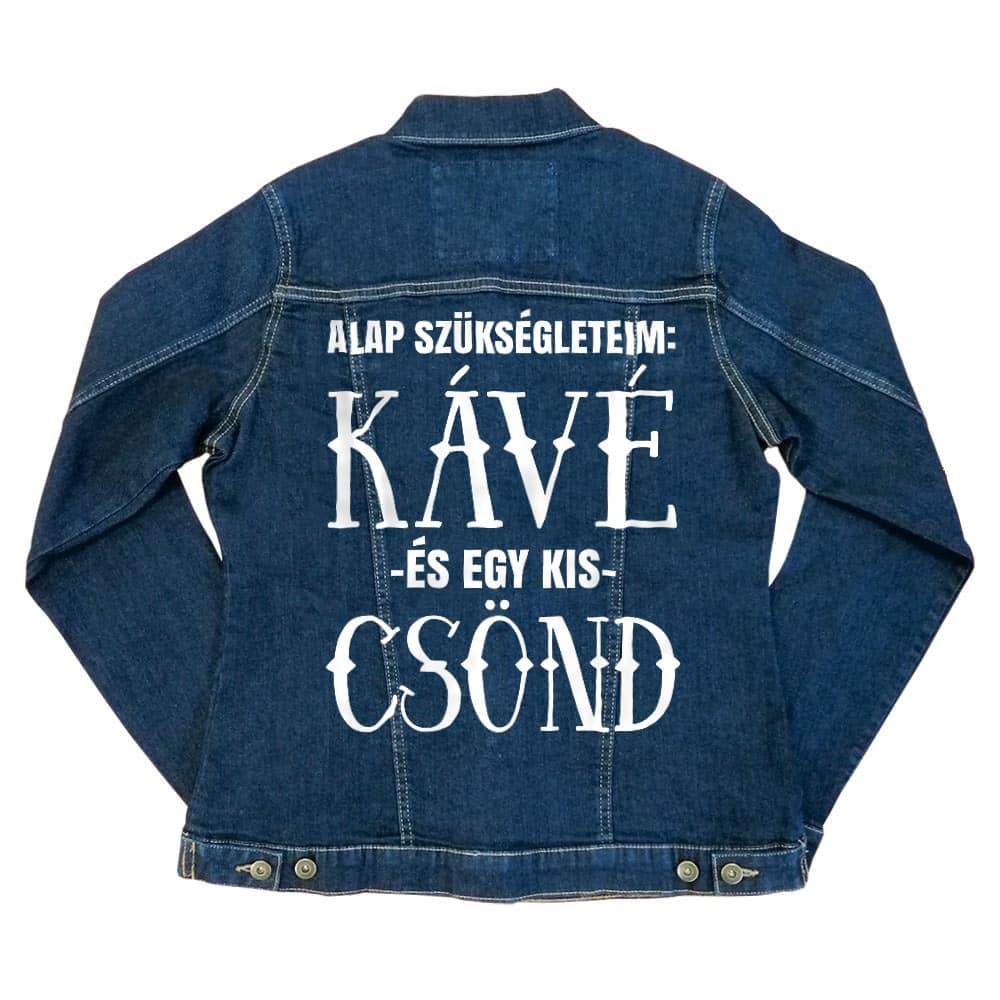 Kávé és csönd Női Farmerkabát