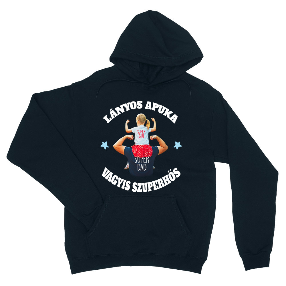 Lányos Apuka - Szuperhős Unisex Pulóver