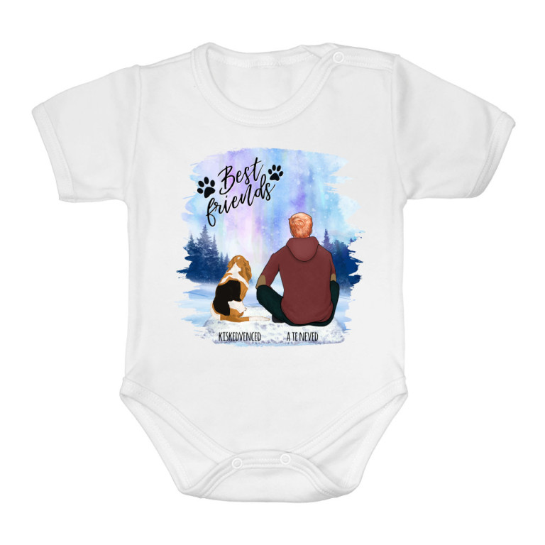 (RÉGI) Kiskedvenccel a téli tájon - Férfi alak - MyLife - Baba Body
