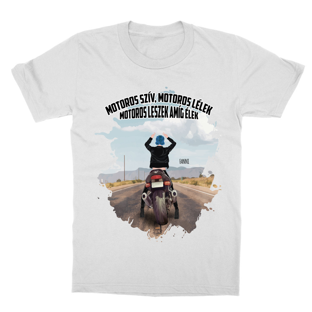 Motoros nő - MyLife Gyerek Póló
