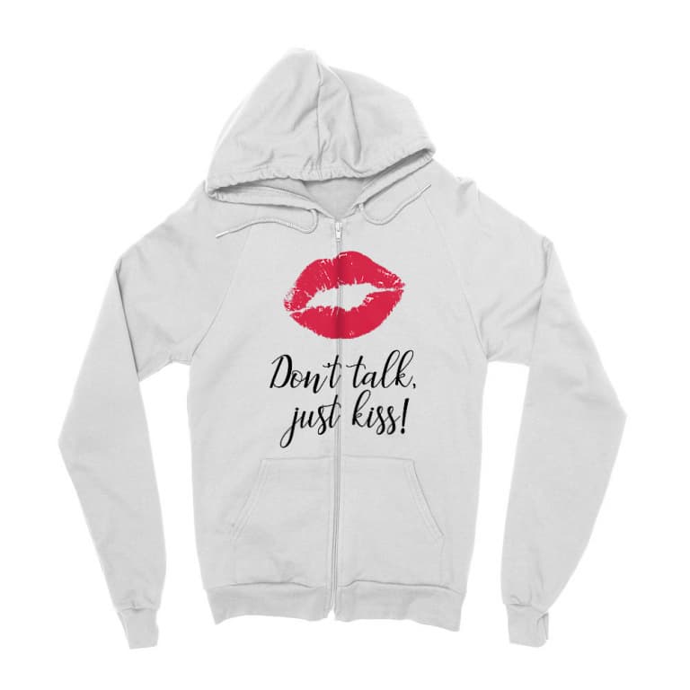Don't talk just kiss - Zipzáros Pulóver