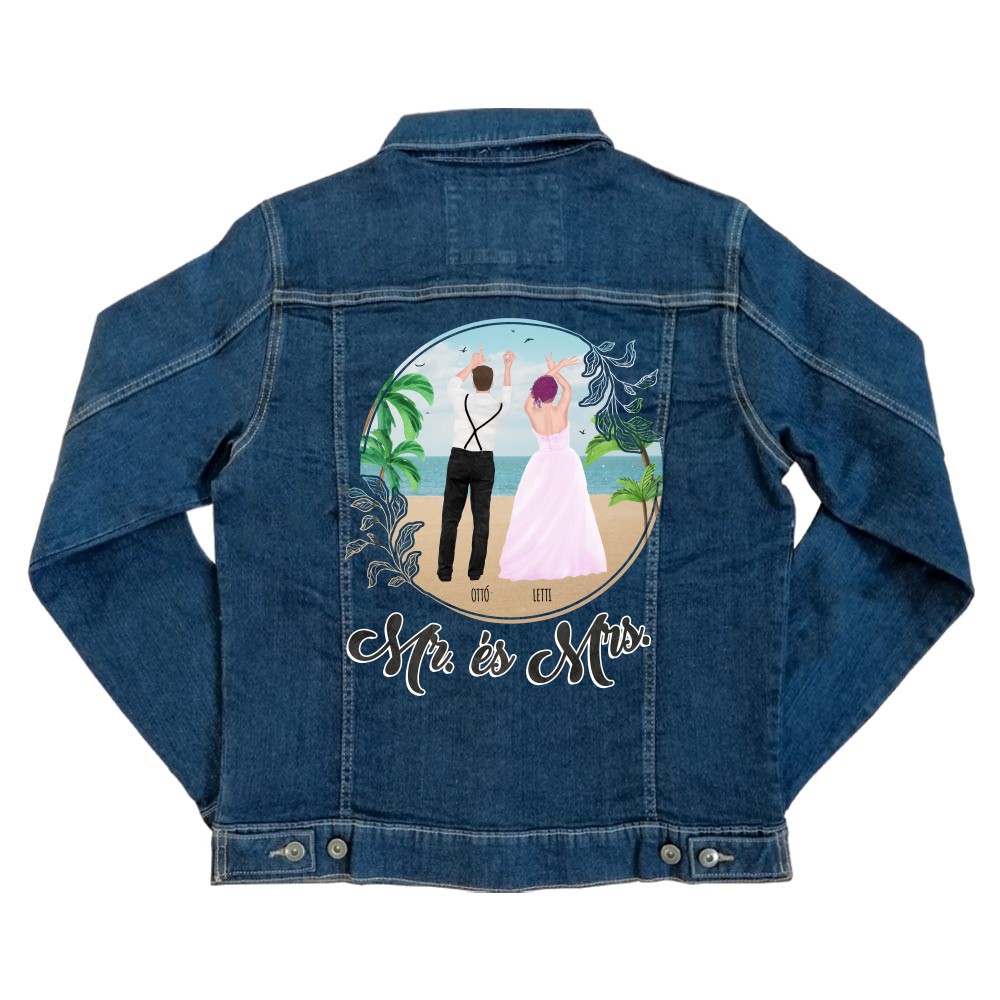 Házaspár a tengerparton - MyLife Unisex Farmerkabát