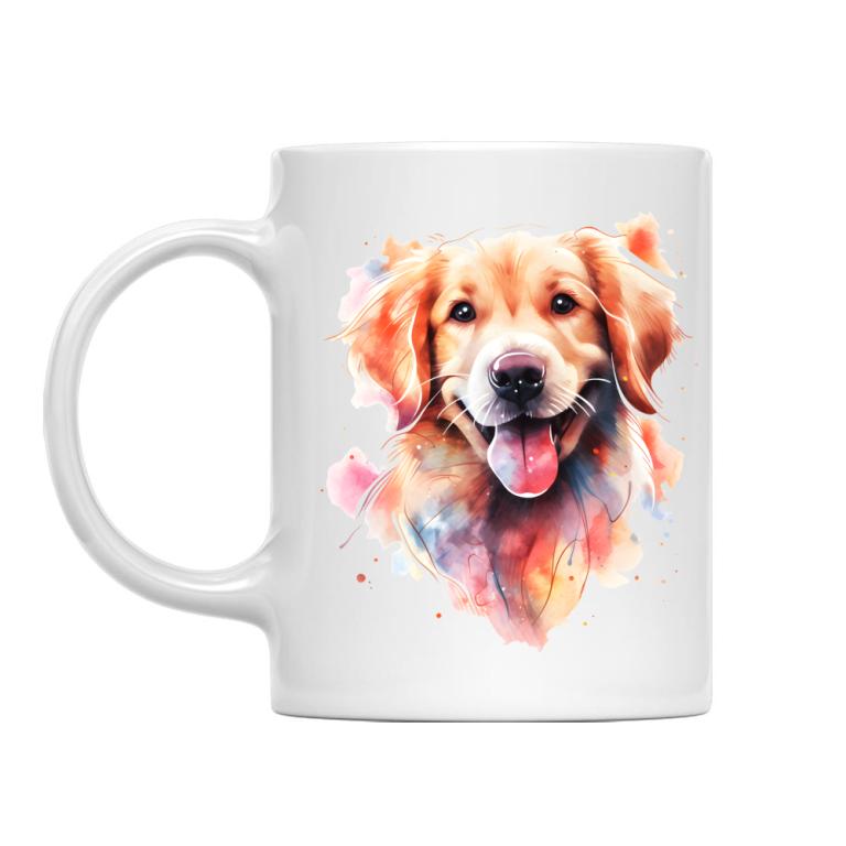 Golden retriver watercolor