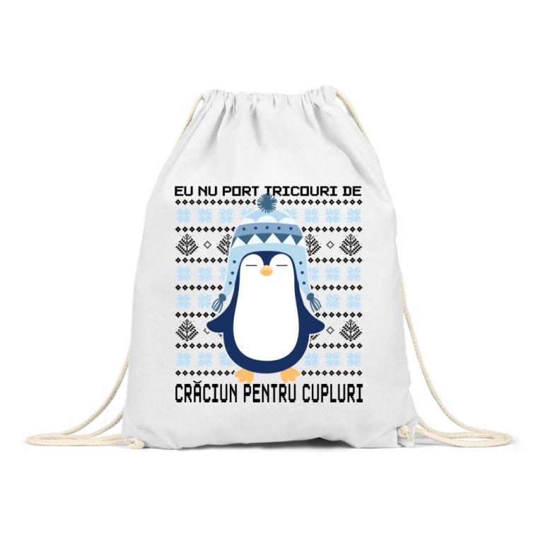 Tricou pentru cupluri băiat pinguin