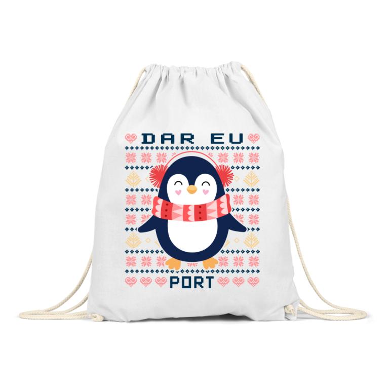 Tricou pentru cupluri fată pinguin