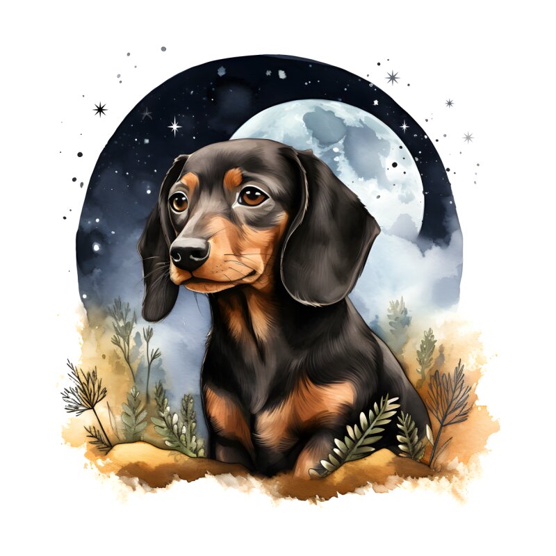 Dachshund Moon