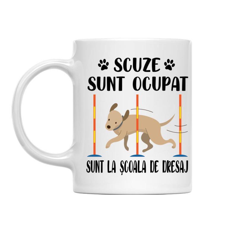 Scuze, sunt la școala de dresaj