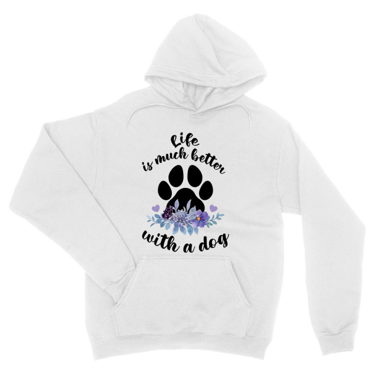 Life is better with a dog - flower