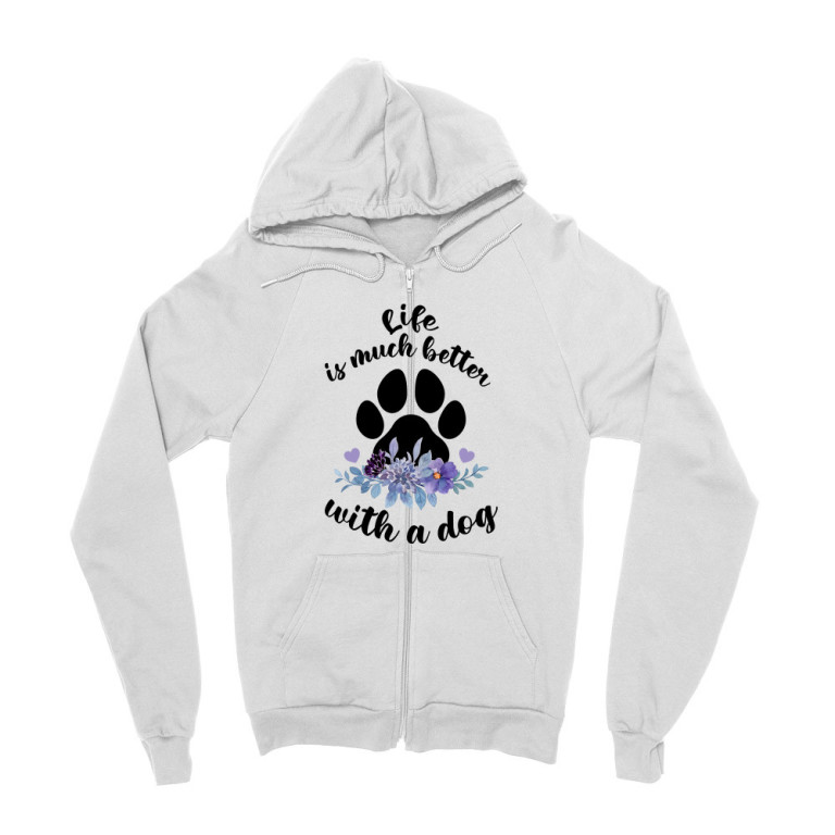 Life is better with a dog - flower
