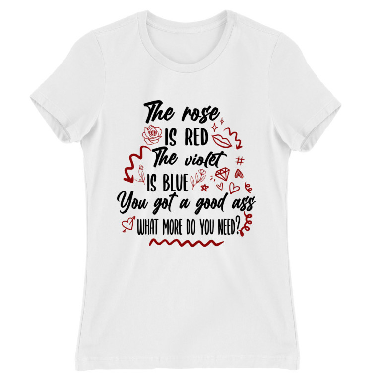 The roses are red