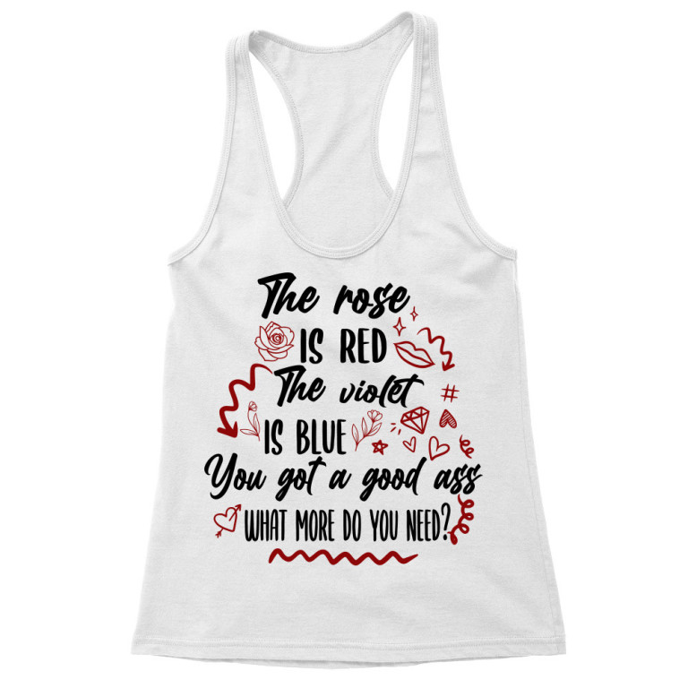 The roses are red