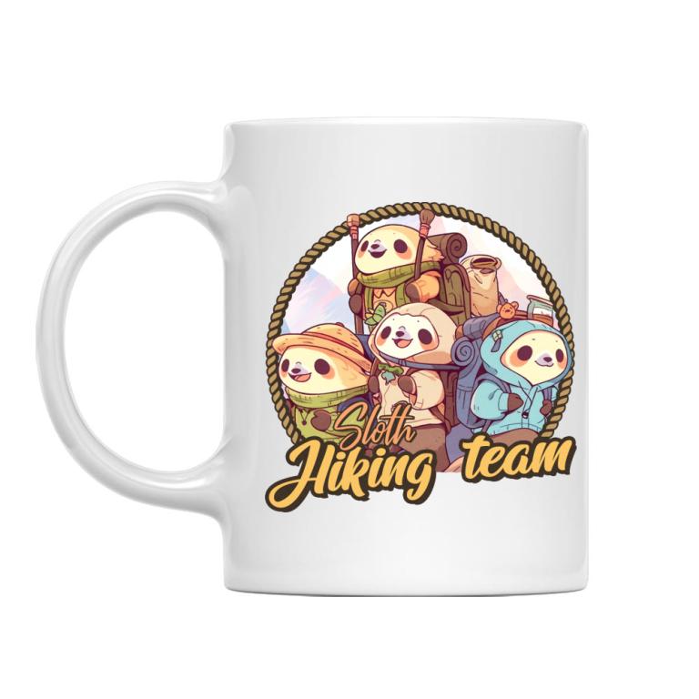 Sloth hiking team logo