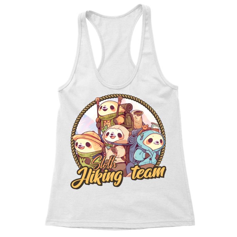 Sloth hiking team logo