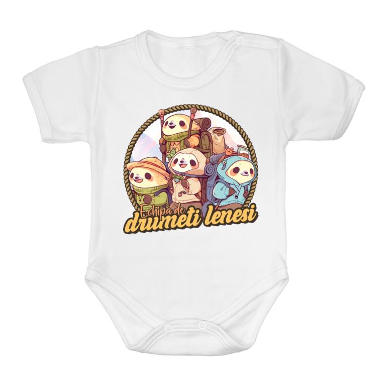 Echipa de drumeți leneși logo - Body bebeluș