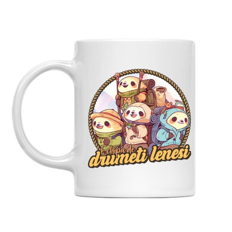 Echipa de drumeți leneși logo - Cană