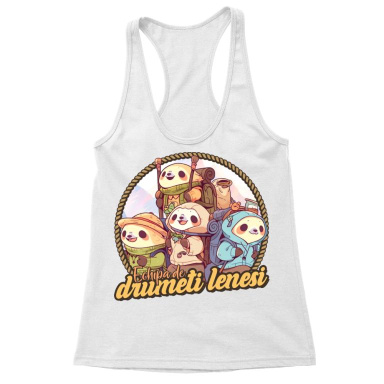 Echipa de drumeți leneși logo - Tricou pentru femei