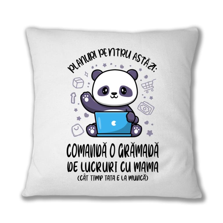 Comandă lucruri cu mama - Față de pernă