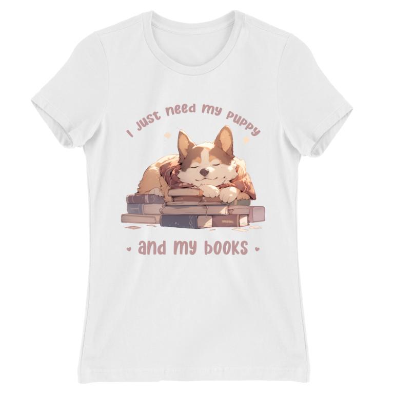 Dog and books