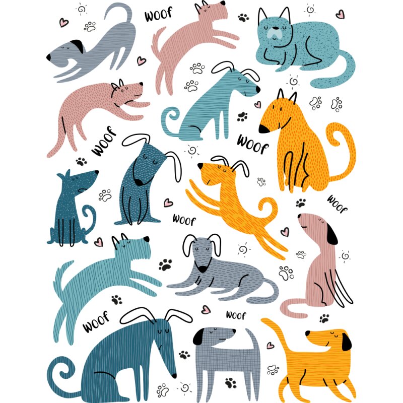 Color dogs