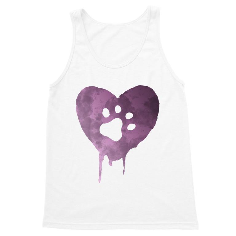 Purple watercolor heart