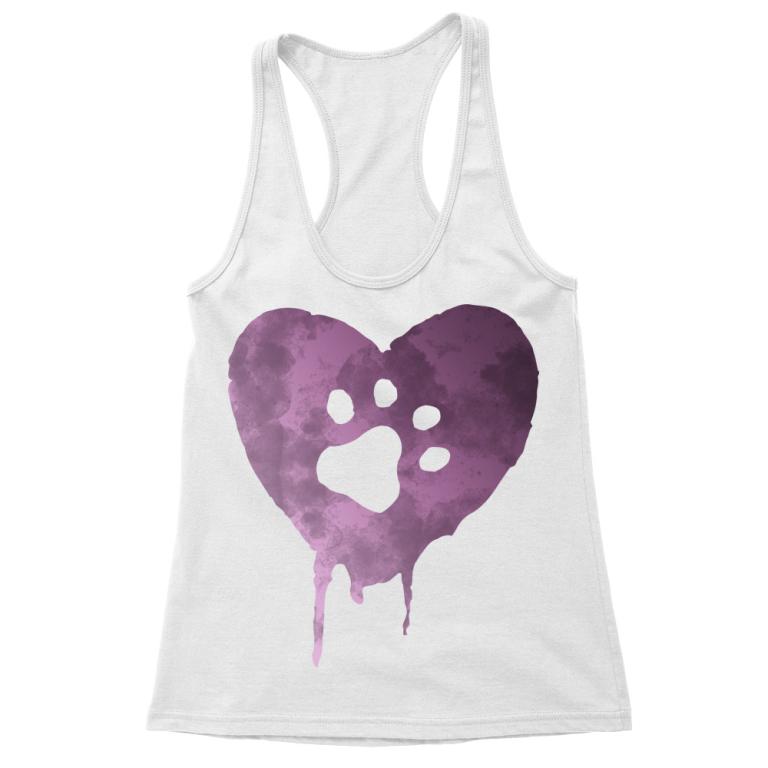 Purple watercolor heart