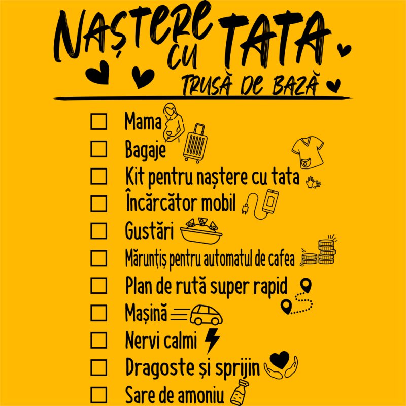 Naștere cu tatăl, trusă de bază