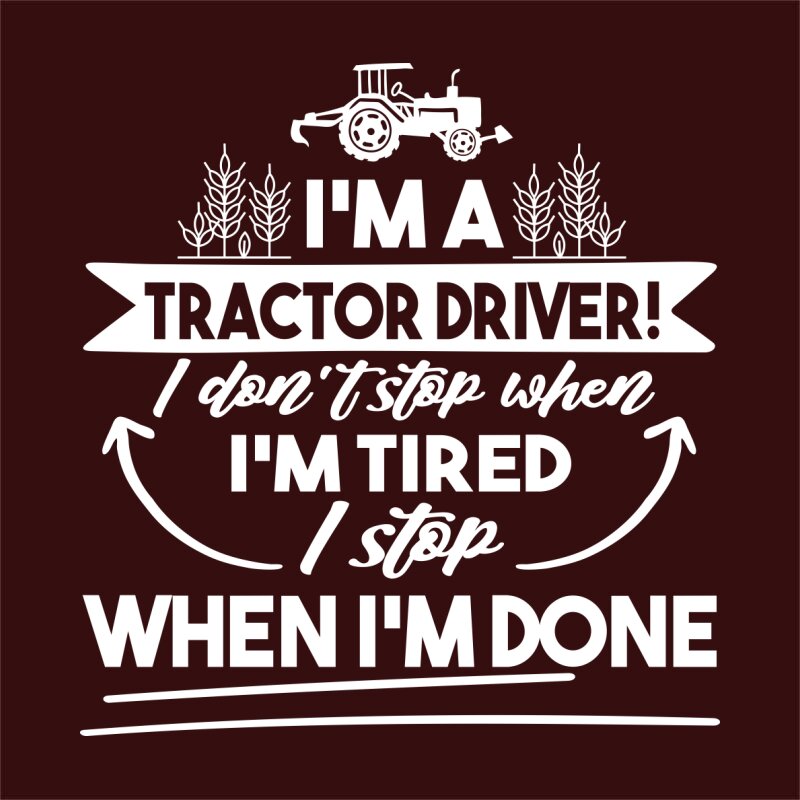 Tired Tractor Driver