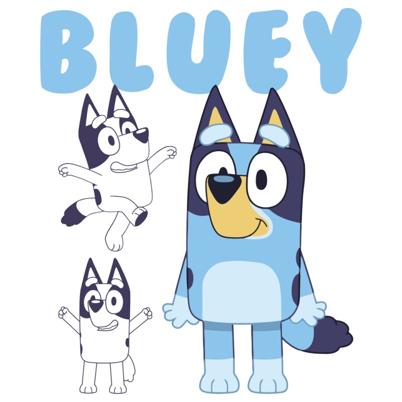 Bluey Character Art