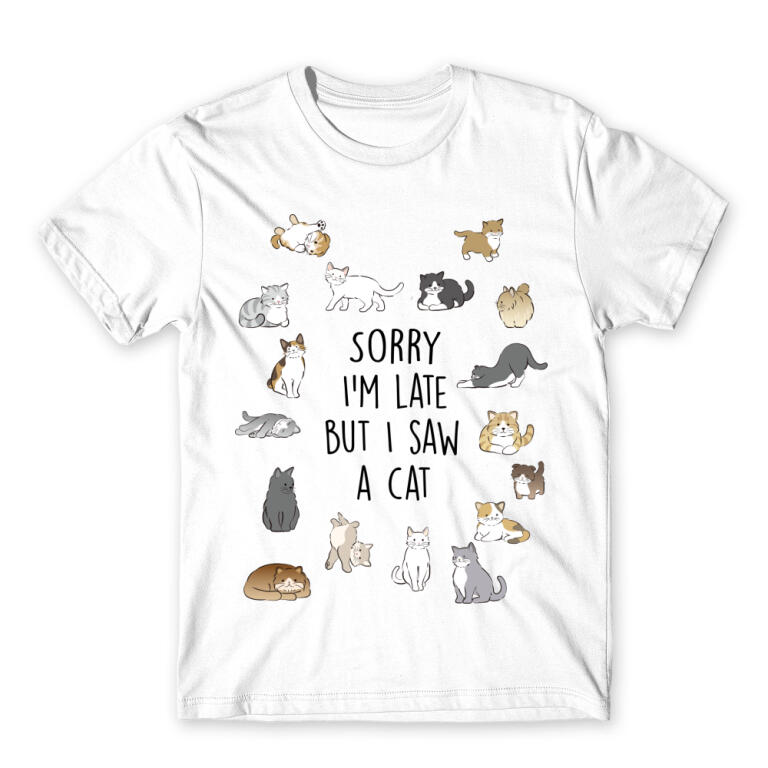 I saw a cat