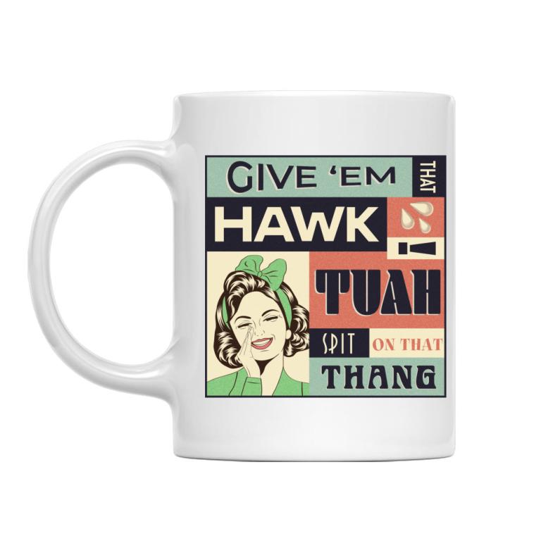 Hawk Tuah retro poster