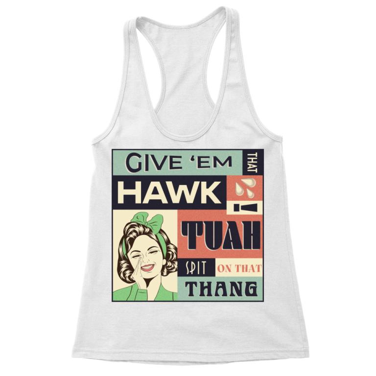 Hawk Tuah retro poster