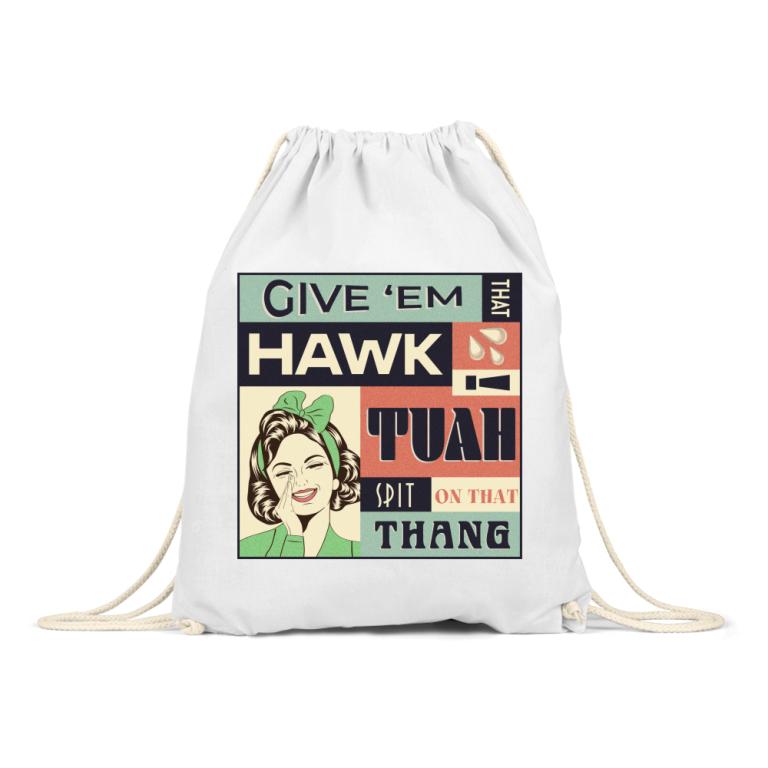 Hawk Tuah retro poster