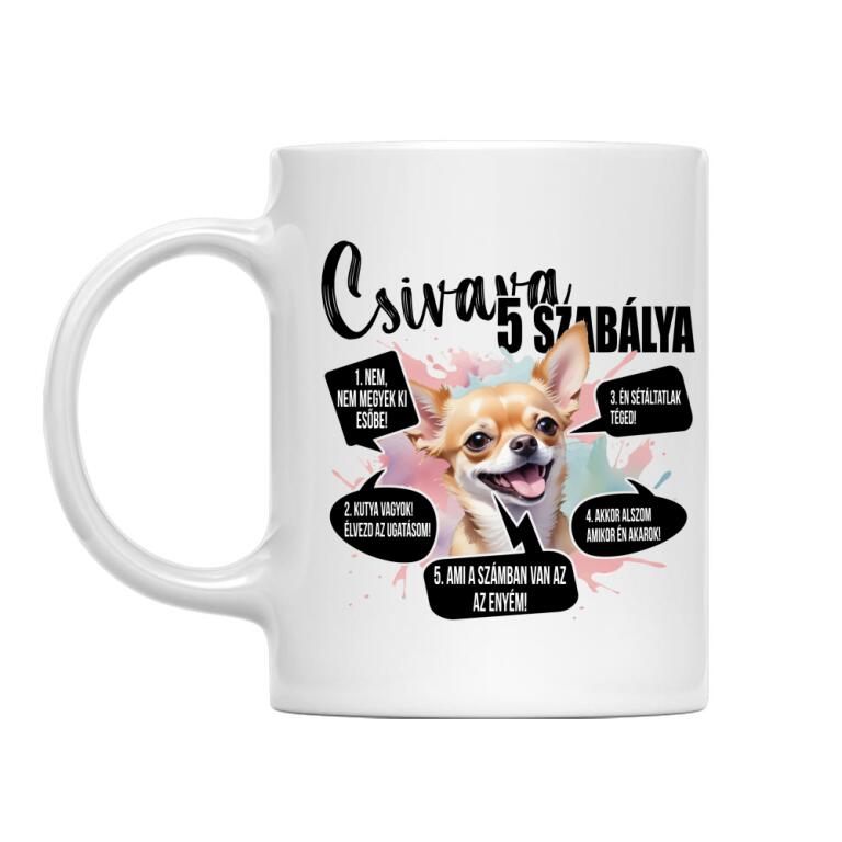 5 Szabály - Csivava - Bögre