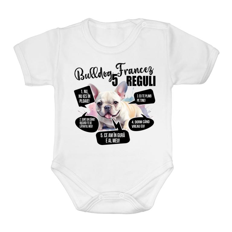 5 reguli - Bulldog francez - Body bebeluș