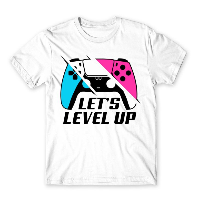 Let's Level Up - Logo - Férfi Póló