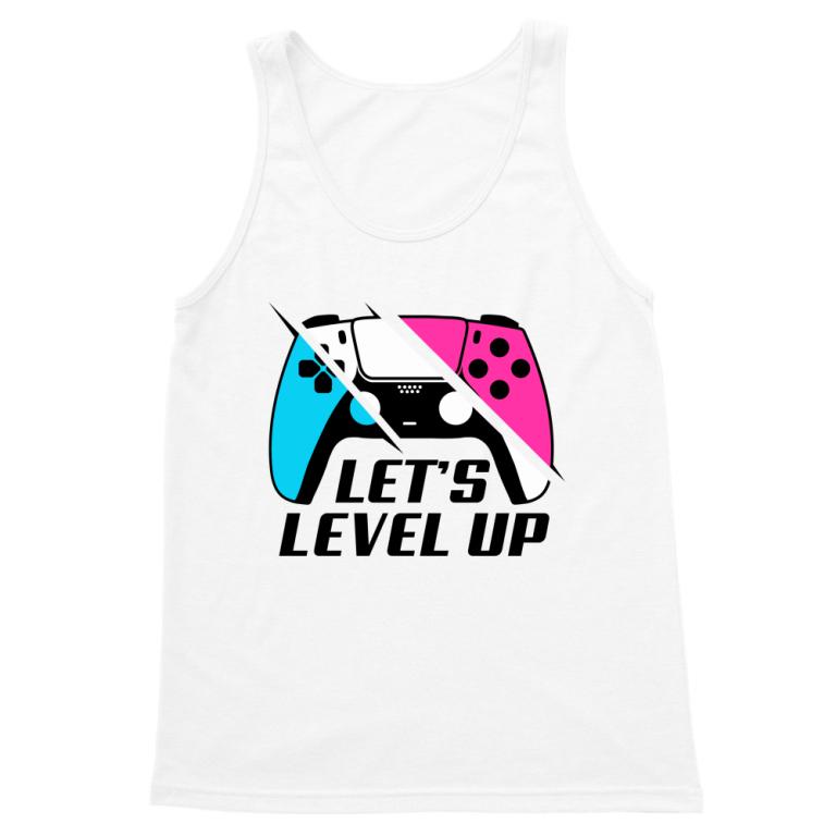 Let's Level Up - Logo - Férfi Trikó