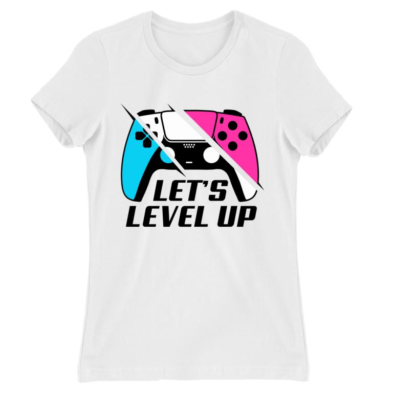Let's Level Up - Logo - Női Póló