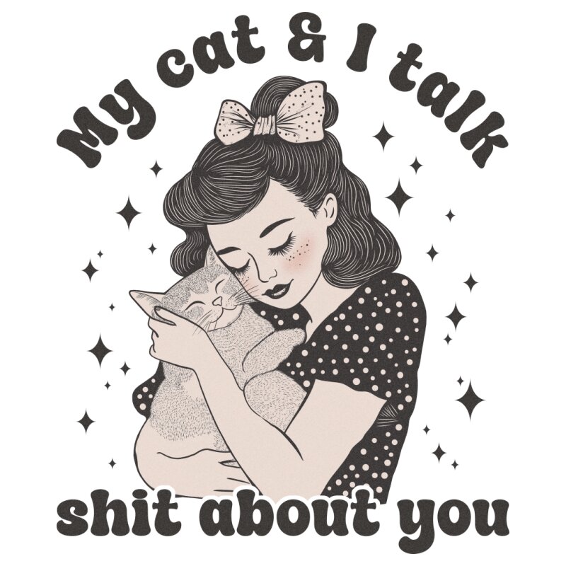 My cat and I Retro